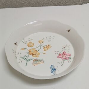 Lenox Butterfly Meadow Porcelain Pie Dish